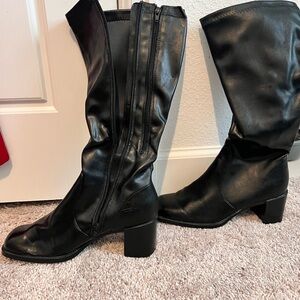 A2 By Aerosoles Black Heeled Boots